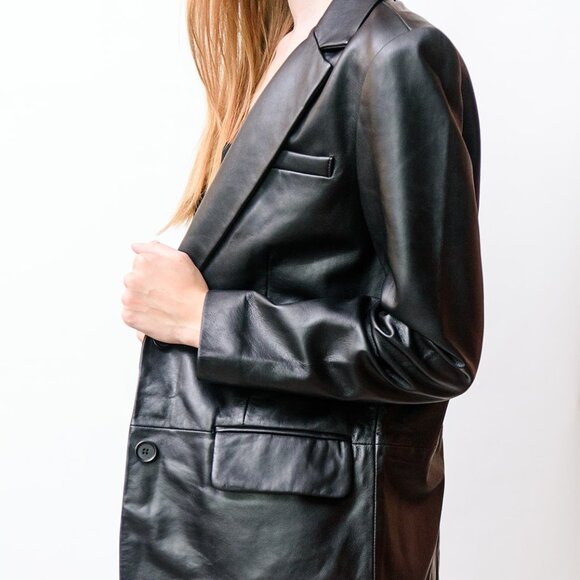Keeley Leather Blazer - Picture 4 of 5